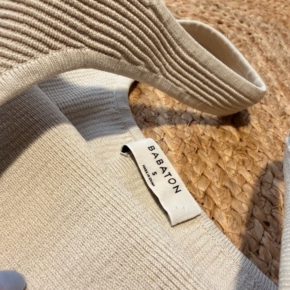 Babaton Cream Ribbed Tank Top - Picture 3 of 3
